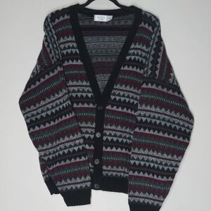 Vintage Sears Cardigan Grunge 80s Made In USA Size XL Mens Store Kurt Cobain